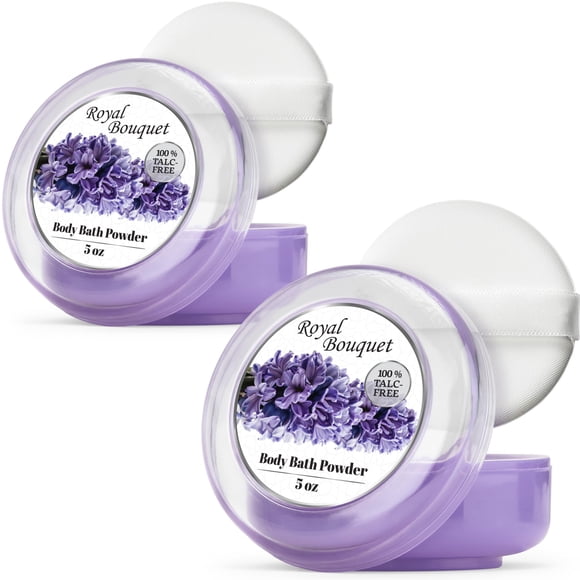 Body Powder R-NEU, paquete de 2 unidades, 300 ml, sin talco, con Powder Puff