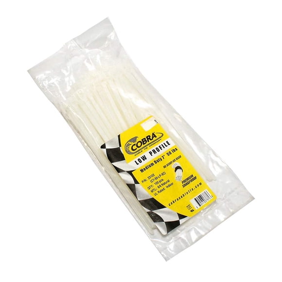 Brida para cables Cobra Products L8S9C 7, perfil bajo, 50 libras