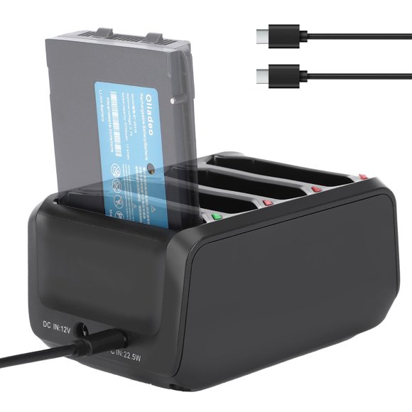 Cargador de baterías oliadeo TC7X de 4 ranuras 12V/22.5W