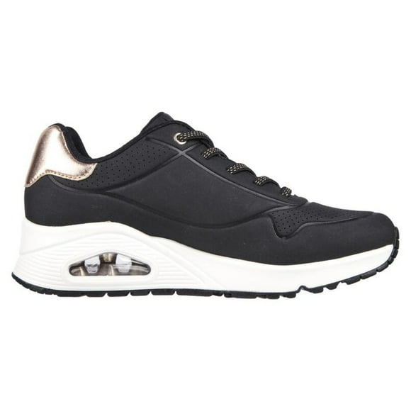 ZAPATILLAS SKECHERS UNO SHIMMER AWAY MUJER | 155196-BLK - Talla 35