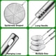 thumbnail image 2 of Set de coladores Swify Spider, de alambre de acero inoxidable, 2 of 6