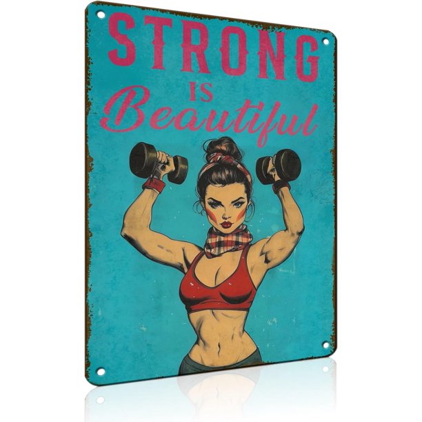 Letrero estaño metal gimnasio no dejas entrenar envejeces vintage arte pared hogar boxeo club 30x40cm