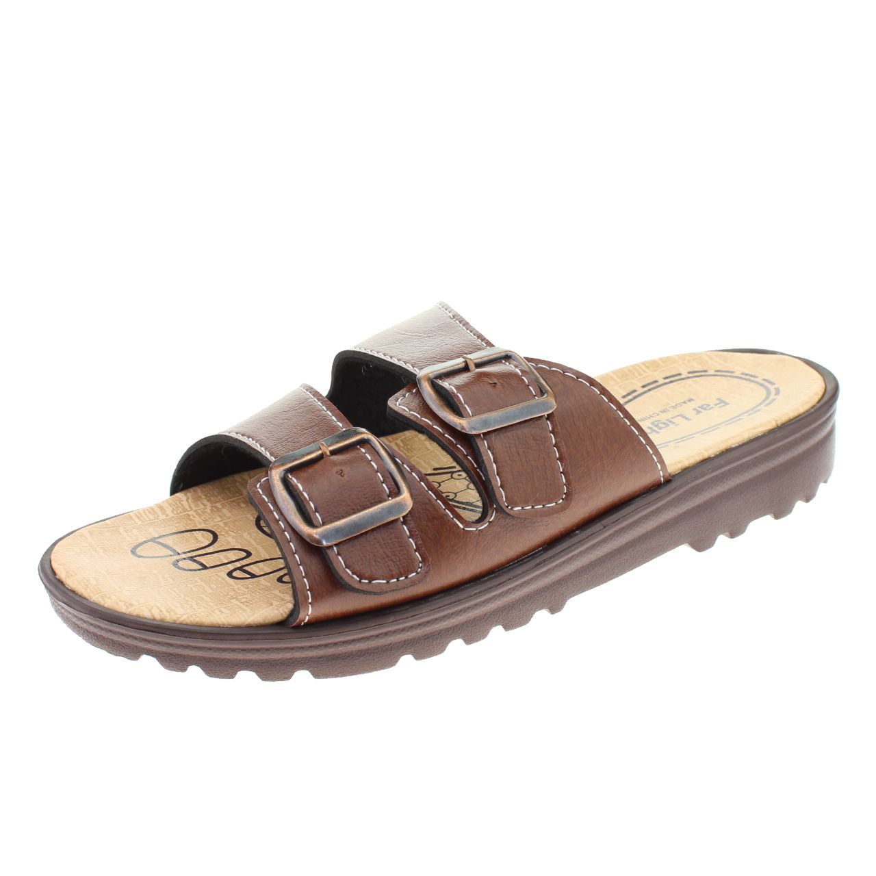 Sandalia Confort Negro Vía Franca