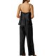thumbnail image 3 of INSPIRE CHIC Conjunto de Pijama de Satén para Mujer, Top de Tirantes con Cuello de Pico Sedoso y Pantalones Largos para Dormir en Primavera Verano S Negro, 3 of 6