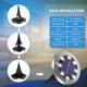 thumbnail image 2 of Luces solares de tierra OULONGER, 16 paquetes de luz blanca impermeable, 2 of 6