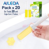 Aileda Bloque Adhesivo Fragancia Wc Inodoro Limpiador Baño -Gel En Total 20 Cajas