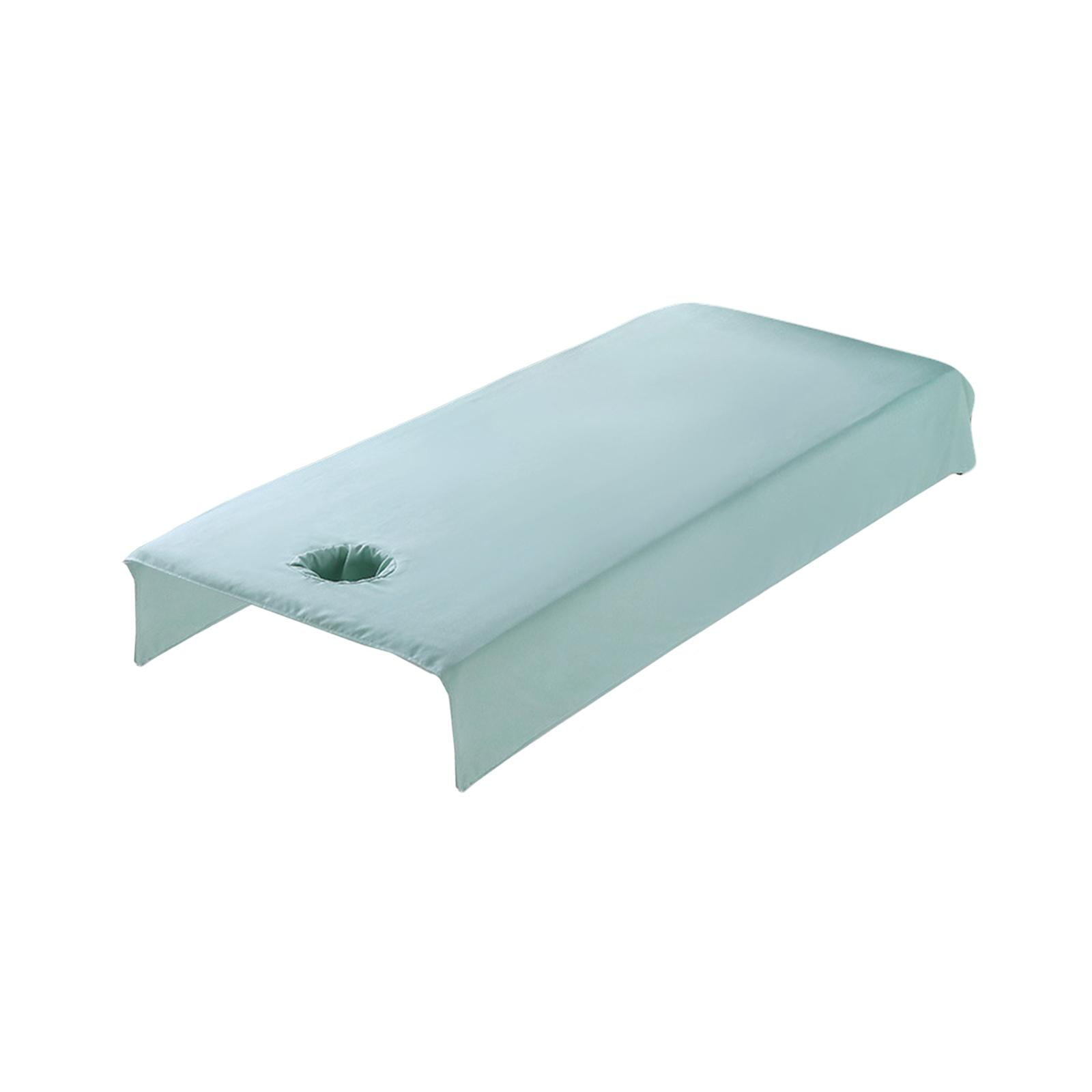 Magideal - Cubierta De Cama De Cosmético Sábana De Spa Con Agujero 31.5x78.7 Pulgadas Textura Suave Elástica Mano De Obra Exquisita Lavado A Máquina Para , Verde