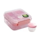 thumbnail image 4 of Contenedores Bento Box Portátiles Multiusos Para Preparar Comidas Para La Oficina, Viajes, Fiestas, Color Rosa, 1250 Ml, 4 of 5