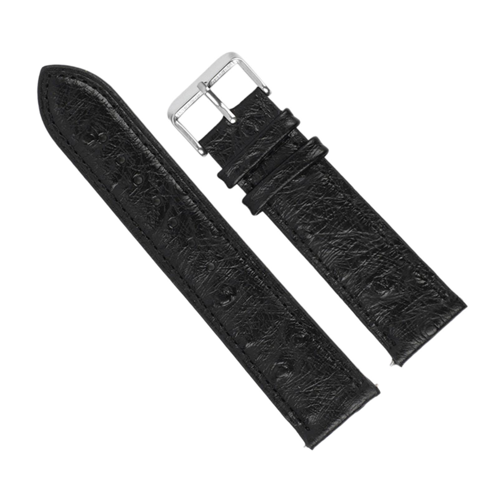 Magideal - Correa De Reloj Ajustable De Liberación Rápida, Correa De Repuesto, Accesorios De Reloj De Metal Negro 22Mm