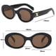 thumbnail image 2 of Gafas de sol con montura ovalada retro, gafas de sol de tendencia de moda que combinan con todo, hechas de PC, 2 of 5