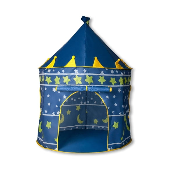 Tienda de campaña Toynk Blue Fantasy Castle para niños, 54 x 41 pulgadas
