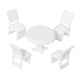thumbnail image 3 of Juego De Muebles 1/50, Silla De Comedor, Mesa, Diorama, Accesorio Para Diseño De Accesorios, Redondo, 3 of 5