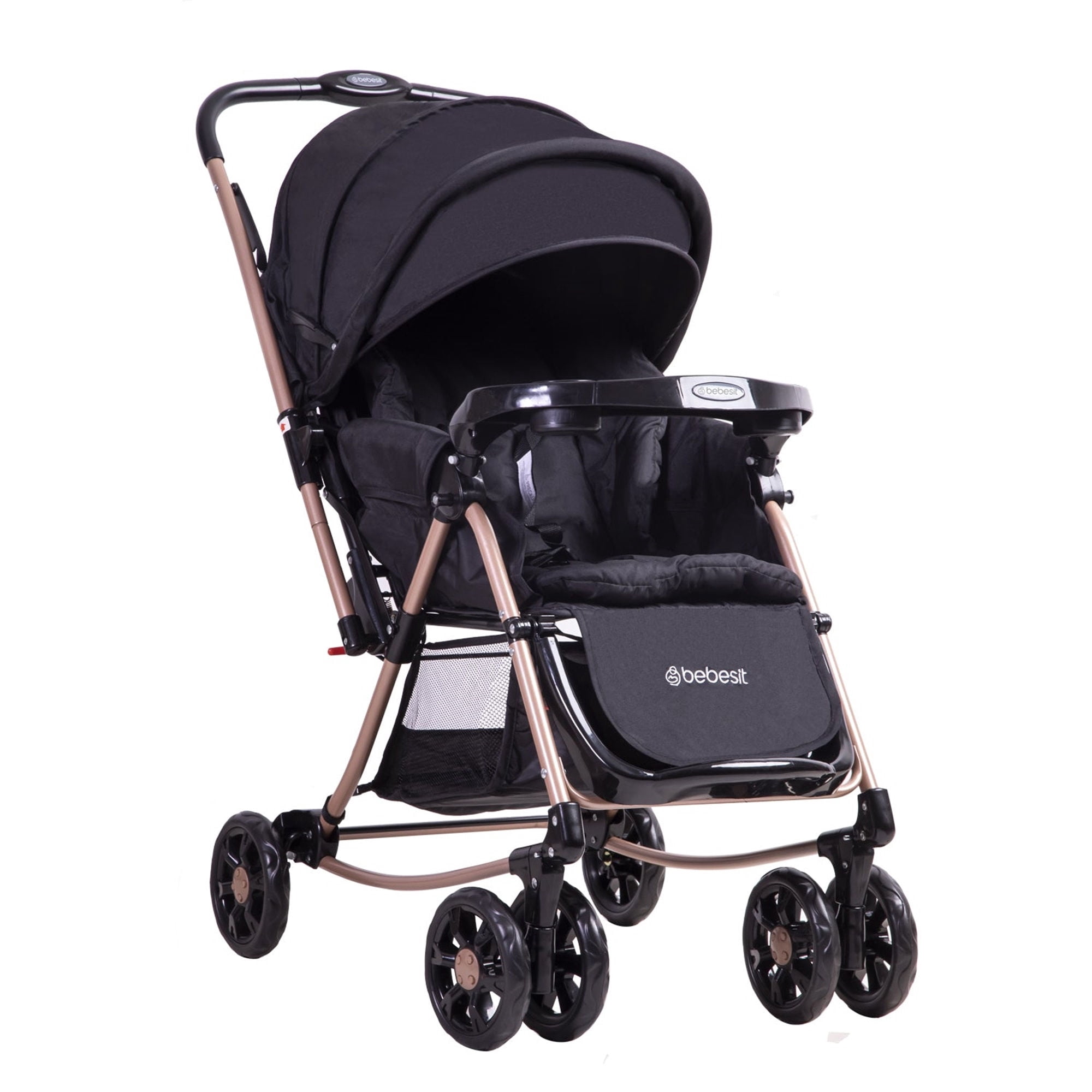 Bebesit - Coche Cuna Balancin Dorado