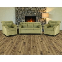 Muebles Altiro - Living Mateo 311 - Tela Felpa Verde Musgo