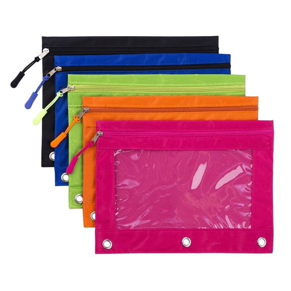 Carpeta para lápices con tiradores de cremallera DodomaGxanadu, paquete de 5
