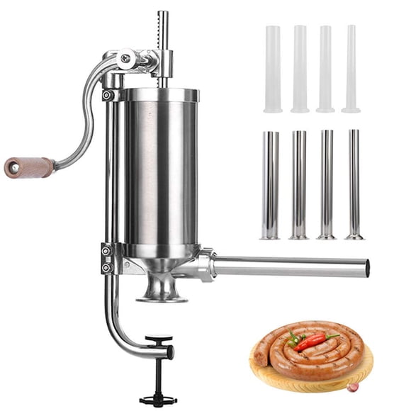 Embutidora de salchichas MASTER FENG de acero inoxidable con capacidad de 1,1 kg