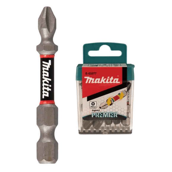 Set Juego De 10 Puntas Impact Premier Makita Ph2 X 50mm