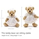 thumbnail image 5 of Oso de peluche con forma de oso de peluche para bebés pequeños de 25 cm con ropa, 5 of 6