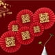 thumbnail image 5 of 6pcs/set Red Character Door Stickers - 3D Paper-cut Fan-shaped Double Happiness Decorations for Festive Weddings!, 5 of 5