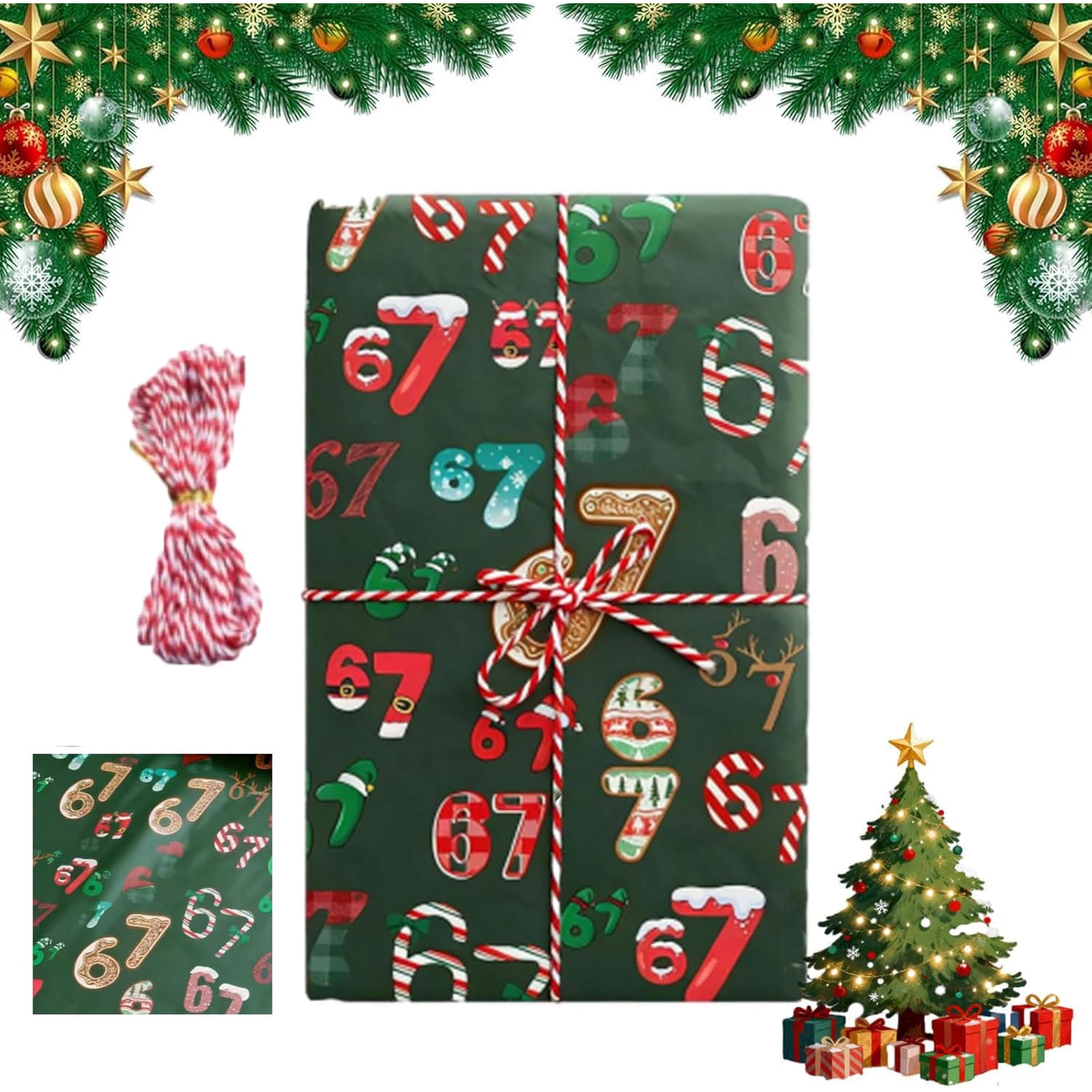 Virularty - Papel De Regalo 67 Christmas 50x90cm (a)