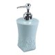 thumbnail image 3 of Champú Loción Bomba de mano Contenedor Jabón Dispensador de líquidos Fondo cuadrado azul, 3 of 3