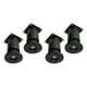 thumbnail image 4 of 4 Piezas De Soportes De Cama Ajustables, Patas Para Gabinetes De TV, Mesas De Café, Gabinetes, Color Negro, 4 of 5