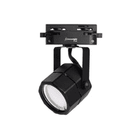 Genérico - Pack 3 Foco Led Dirigible Con Ampolla + Riel Monofásico Negro