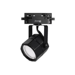 Genérico - Pack 3 Foco Led Dirigible Con Ampolla + Riel Monofásico Negro