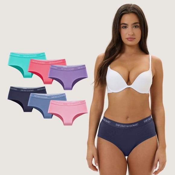 Pack de 6 Calzones Pantaleta Algodón Mujer