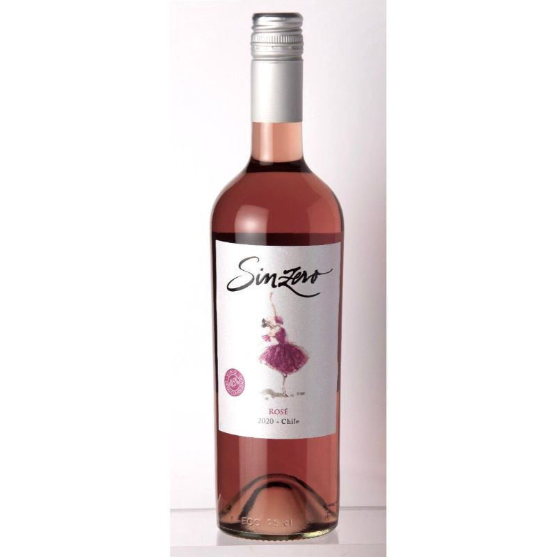 Vino Rosé Sin Alcohol Botella 750 cc Sinzero