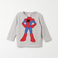Polera Manga Larga Niño Spidey Body Gris Marvel