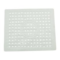 Magideal - Alfombrilla Para Fregadero, Reutilizable, Compacta, Multiusos, Resistente Al Calor, Para Secar Platos, Alfombrilla Para Encimera Para Cristalería, Enc Rectángulo Blanco