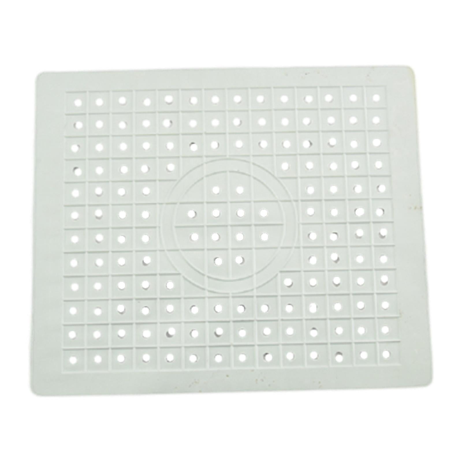 Magideal - Alfombrilla Para Fregadero, Reutilizable, Compacta, Multiusos, Resistente Al Calor, Para Secar Platos, Alfombrilla Para Encimera Para Cristalería, Enc Rectángulo Blanco