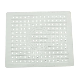 Magideal - Alfombrilla Para Fregadero, Reutilizable, Compacta, Multiusos, Resistente Al Calor, Para Secar Platos, Alfombrilla Para Encimera Para Cristalería, Enc Rectángulo Blanco