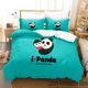 thumbnail image 1 of Cartoon Panda Bedding Set Duvet Cover Bed Set Quilt Cover Pillowcase Comforter Boys Adult Bedding Set Bed Sheets, 1 of 5