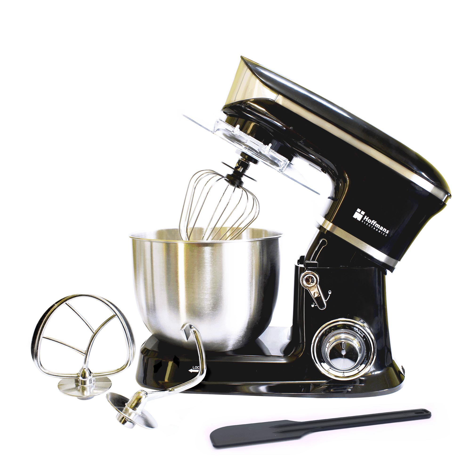 Hoffmans Electronics - Batidora Planetaria 1200 Watts 6 Litros Capacidad