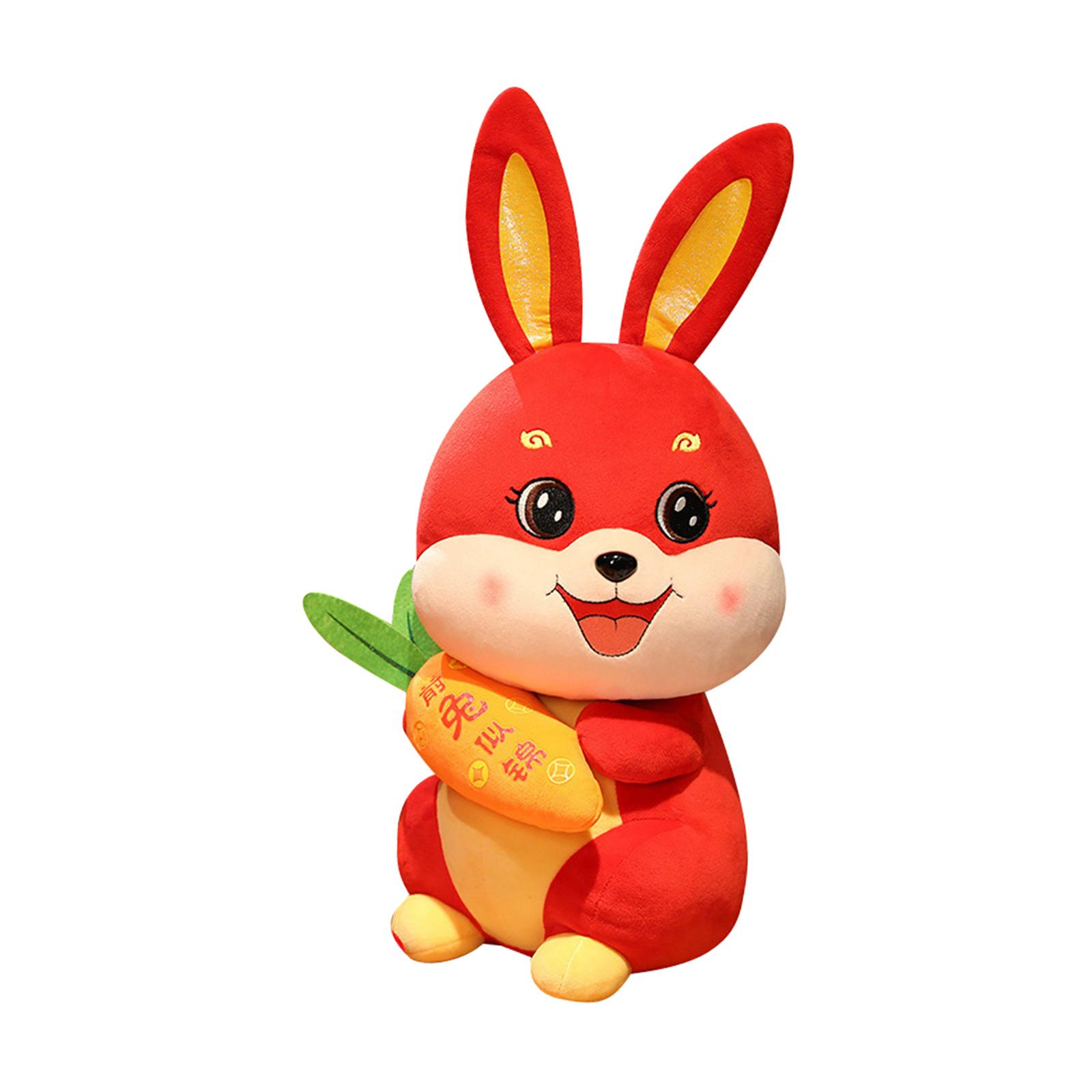 Bothyi - Conejo De Peluche De Juguete Zanahoria Simulación Muñeco De Peluche Para Pascua Boda 39 Cm