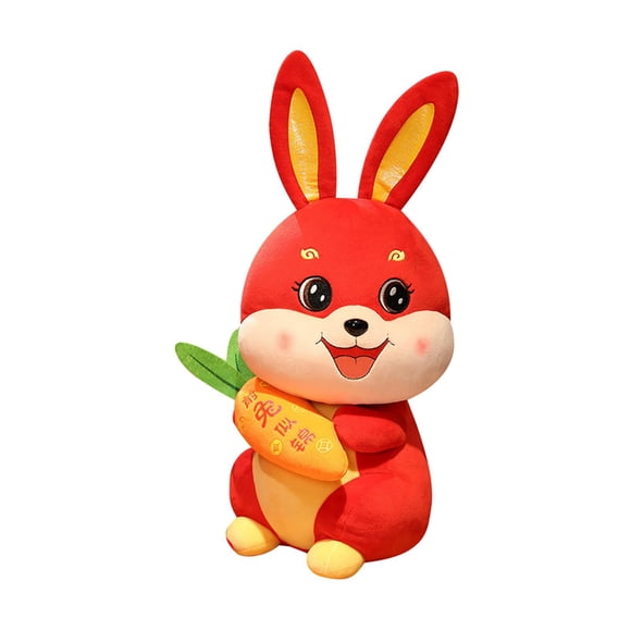 Conejo De Peluche De Juguete Zanahoria Simulación Muñeco De Peluche Para Pascua Boda 39 Cm
