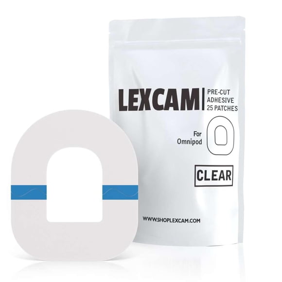 Overpatches Lexcam Omnipod 5 Dash Pack de 25 unidades a prueba de agua