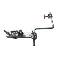 Magideal - Soporte De Abrazadera Para Cencerro De Bombo, Abrazadera De Extensión, Fácil De Instalar, Brazos De Montaje De Percusión, Accesorios Resistentes, Sopo Con Curva De Extensión