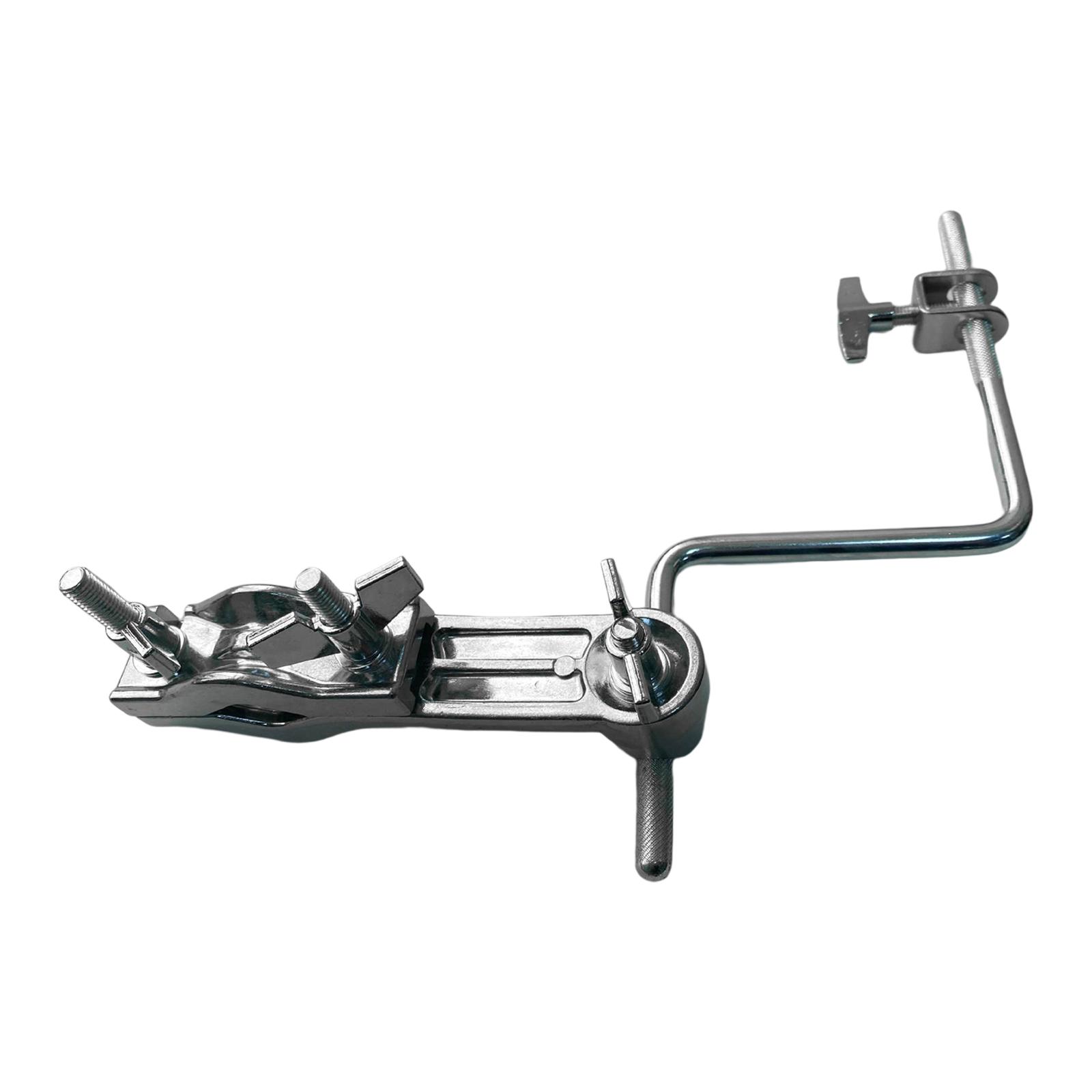 Magideal - Soporte De Abrazadera Para Cencerro De Bombo, Abrazadera De Extensión, Fácil De Instalar, Brazos De Montaje De Percusión, Accesorios Resistentes, Sopo Con Curva De Extensión