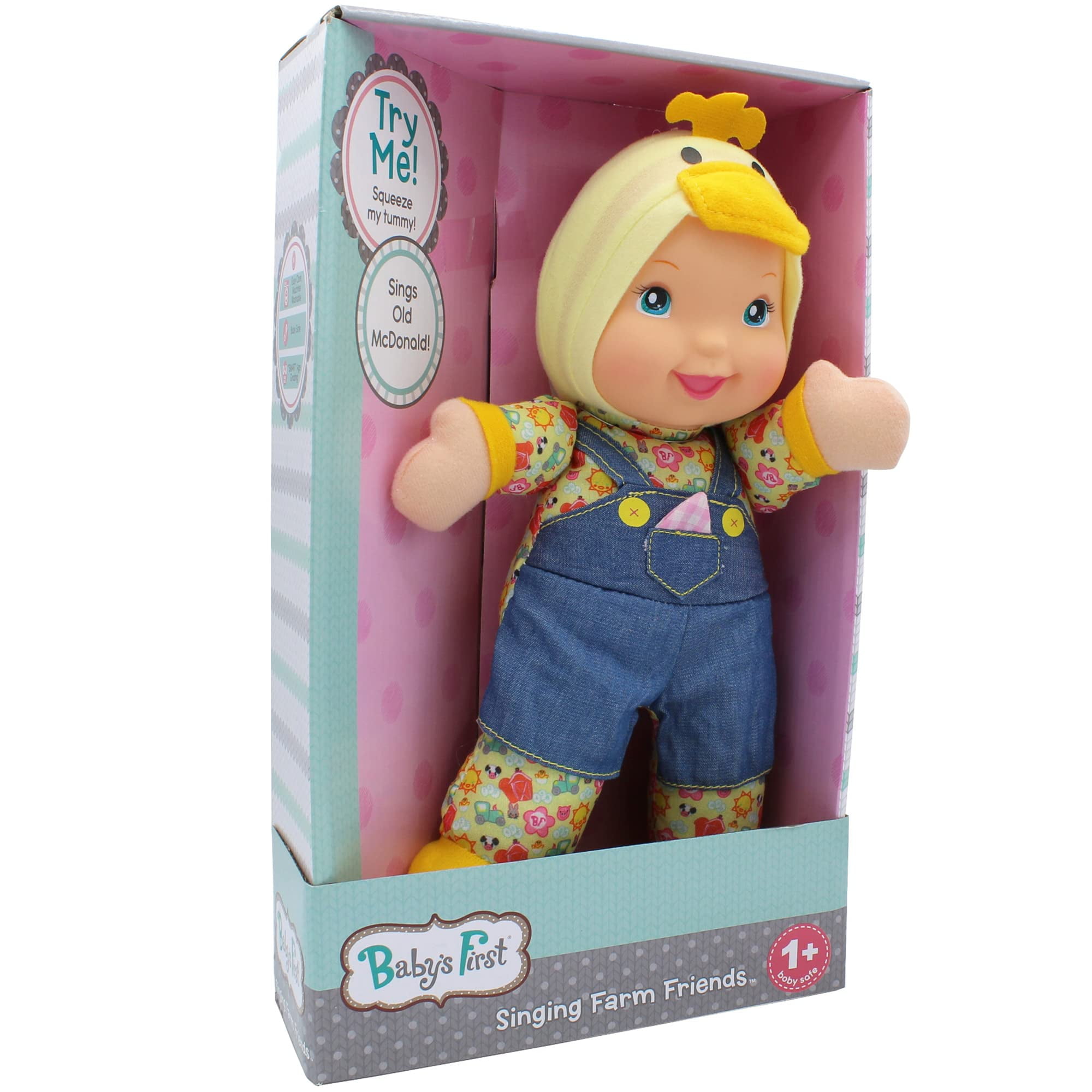 Baby's First - Toy Doll, El Primer Pato De Los Amigos De Los Animales De Granja Del Bebé, Para Todas Las Edades