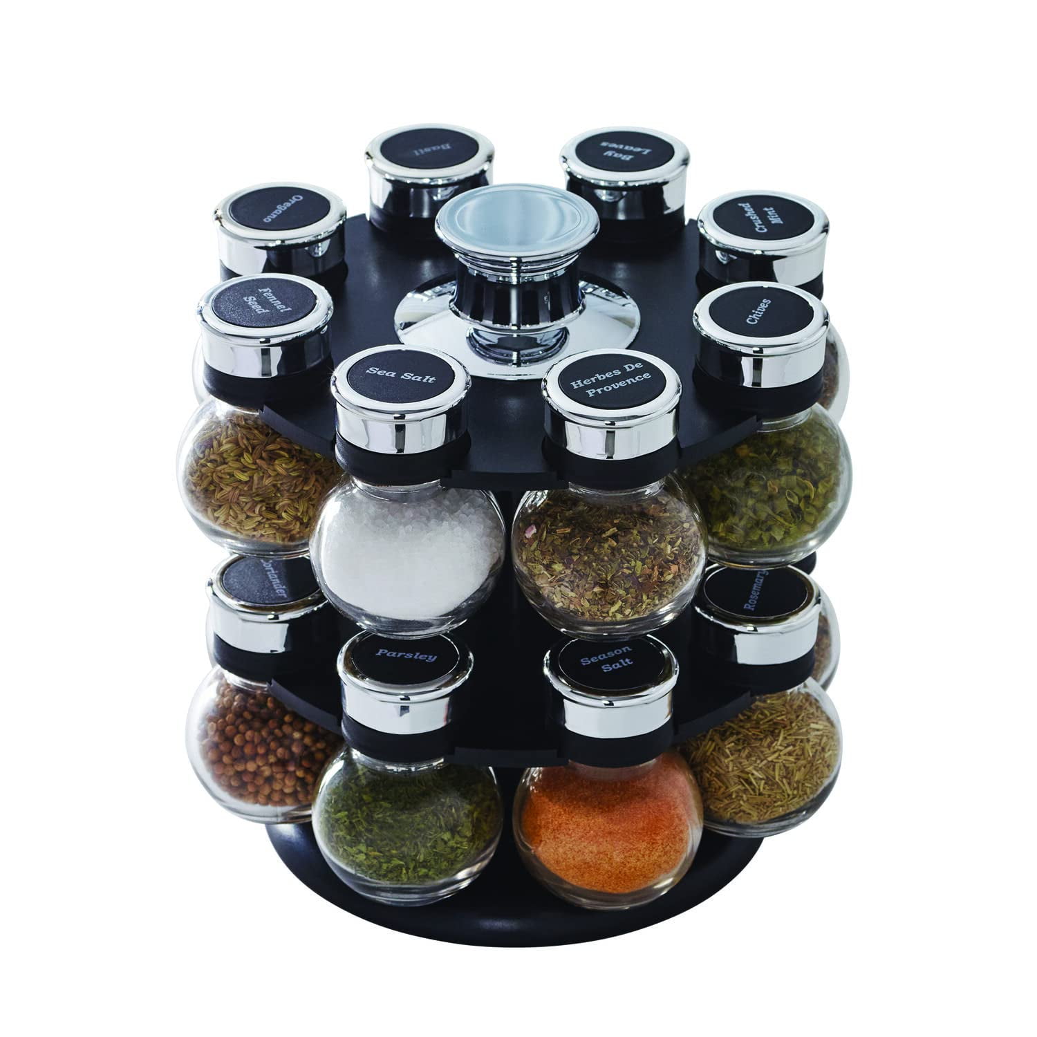Estante Giratorio Para Especias Kamenstein Ellington, 16 Tarros Con Especias