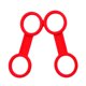 thumbnail image 3 of 2 piezas universal de buceo buceo de silicona snorkel titular rojo, 3 of 3