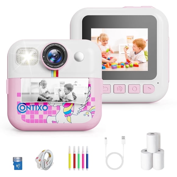 Cámara de Impresión Instantánea Contixo Kids KC4 Pink