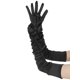 thumbnail image 5 of INSPIRE CHIC Guantes de satén extra largos para mujer, longitud del brazo, dedos completos, guantes de noche de los años 1920 para fiesta de baile, negro, talla única, 5 of 6