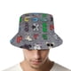 thumbnail image 4 of Alfabeto Lore Sombrero bucket para adultos, gorra de protección solar, sombrero de pescador plegable para viajes al aire libre, pesca y actividades de verano, 4 of 6
