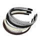 thumbnail image 1 of Unique Bargains 4 piezas de diademas con peine de dientes Color sólido Bandas para el cabello antideslizantes Accesorios para el cabello Negro Beige Marrón Oscuro Gris, 1 of 7