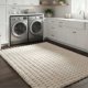 thumbnail image 1 of ALFOMBRA nuLOOM Jeni Beige de Cuadros Lavable 152 cm × 244 cm, 1 of 9