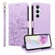 thumbnail image 1 of Funda Cartera para Samsung Galaxy A35 5G Perro Cachorro Grabado con Tarjetas Soporte Correa Morado, 1 of 6